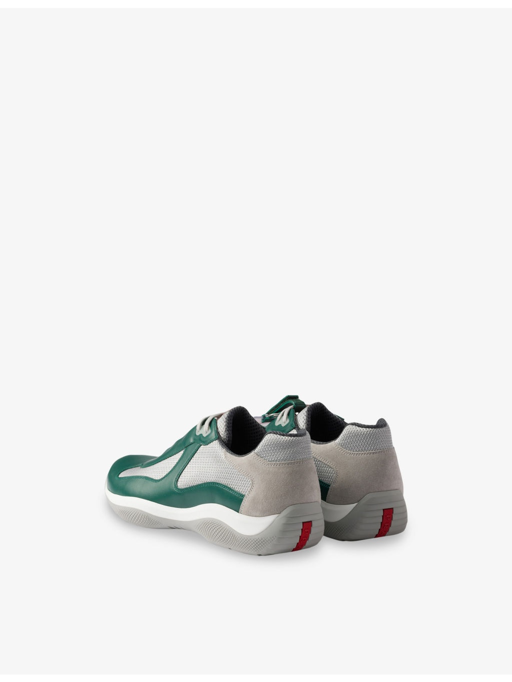 America's Cup ring-embellished leather and mesh low-top trainers - 4