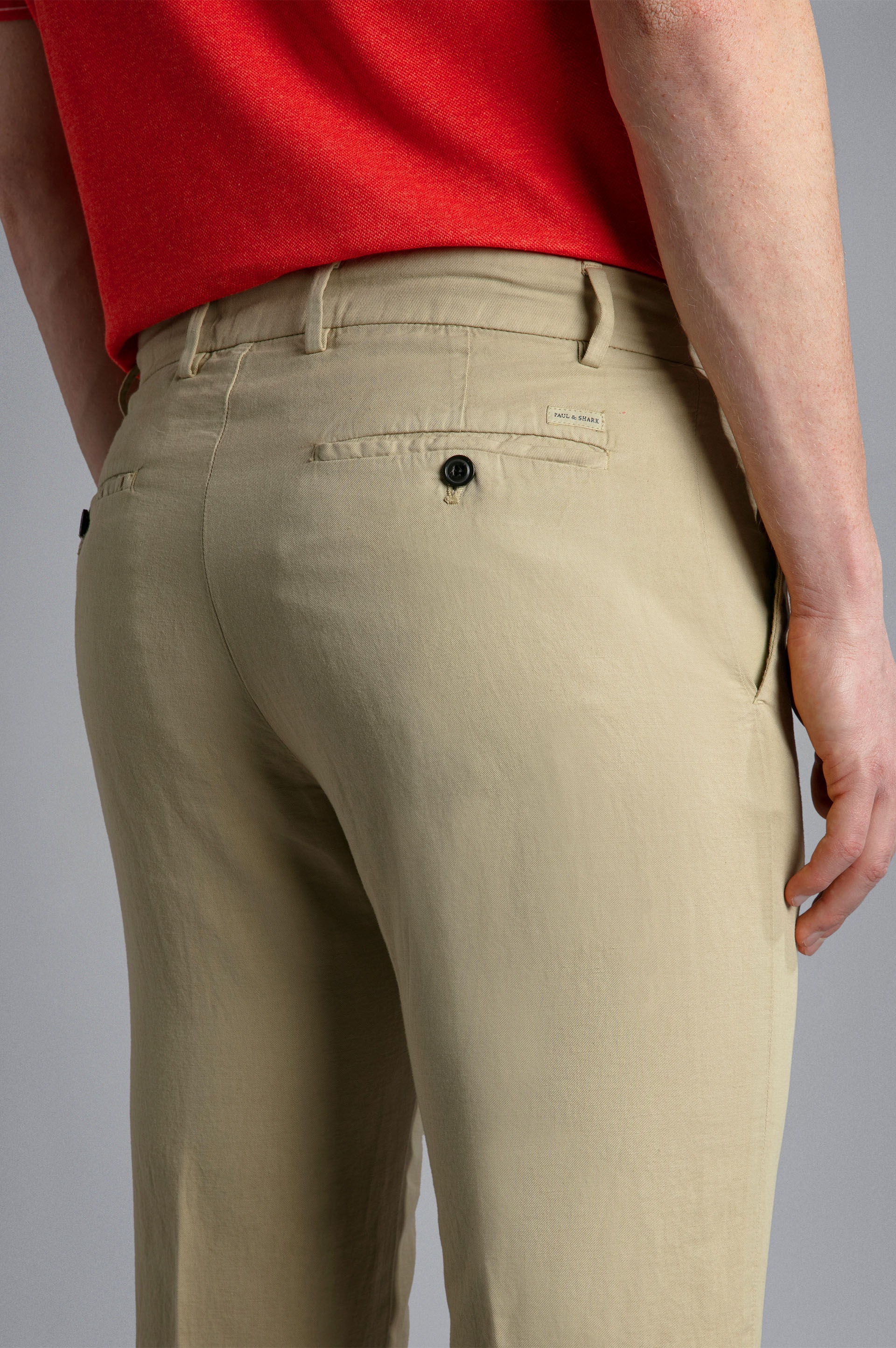 LINEN AND COTTON TROUSERS - 4