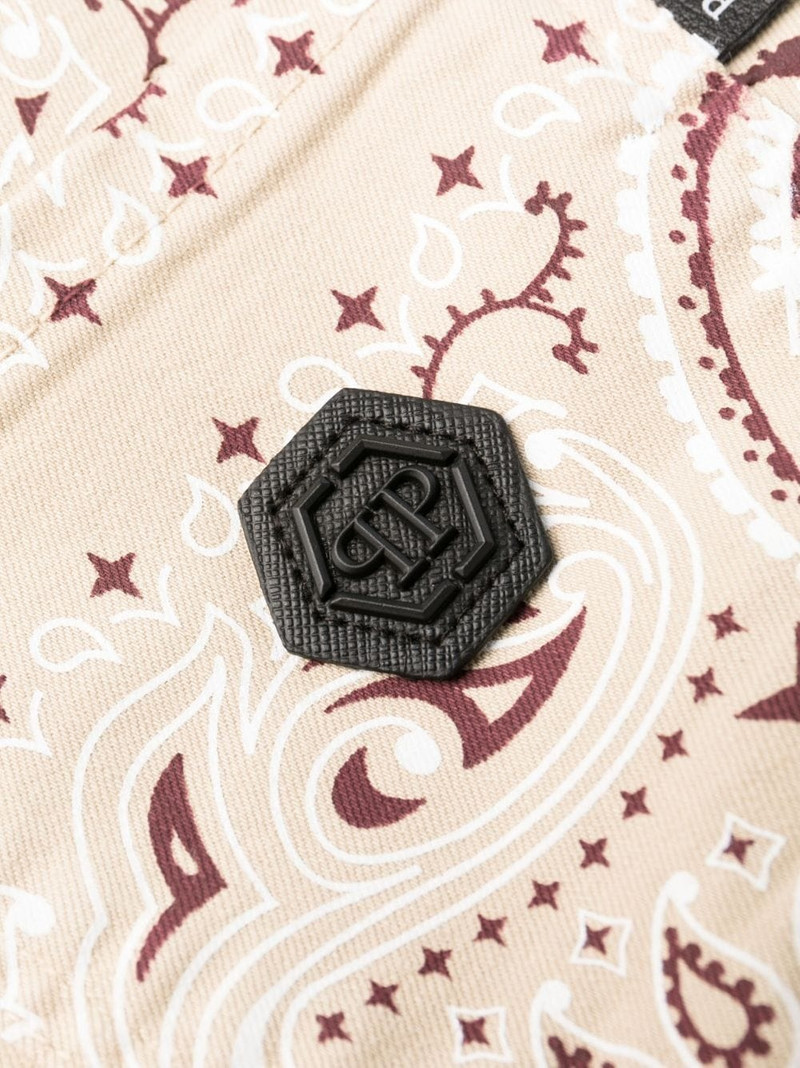 paisley bandana-print skinny-cut trousers 7