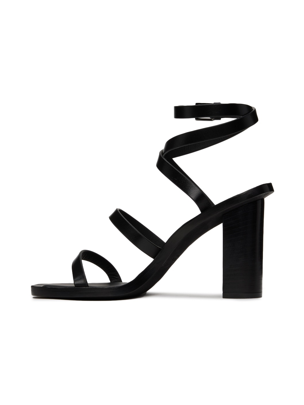 Black Juttal Heeled Sandals - 3