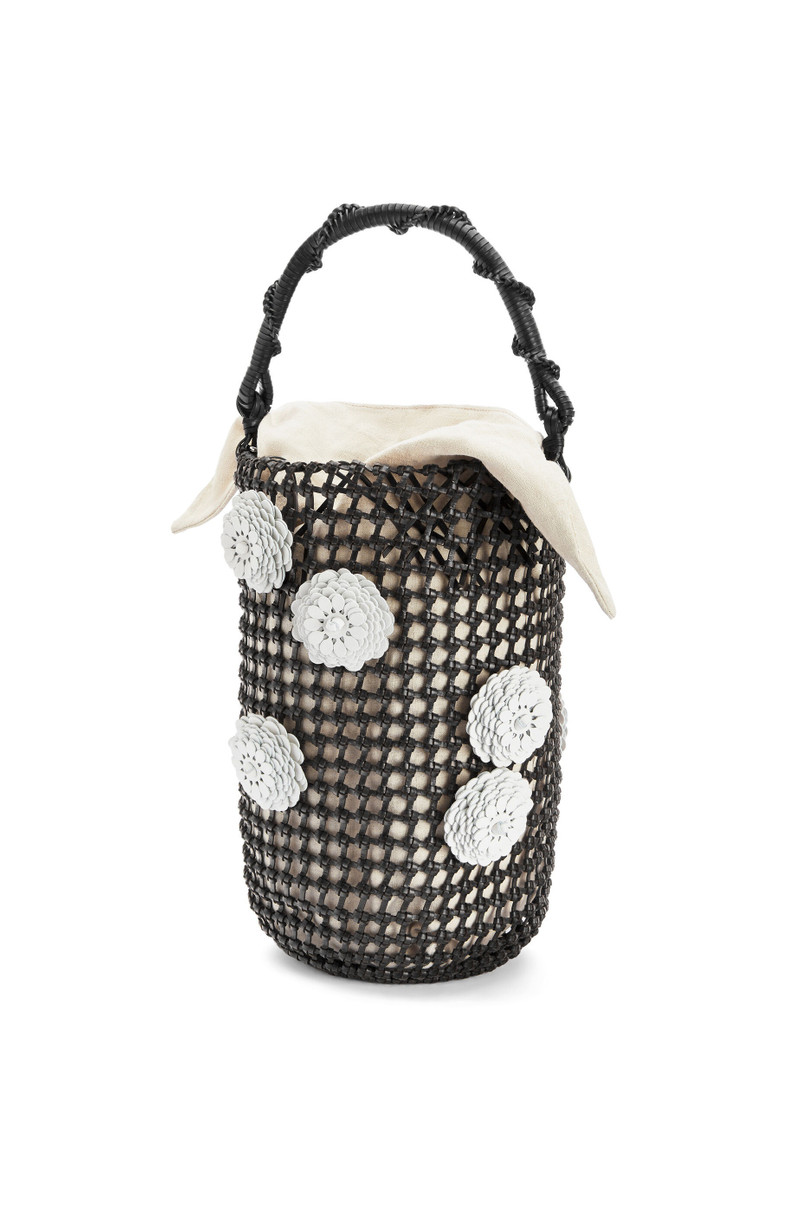 Flower Bucket mesh bag in calfskin 3