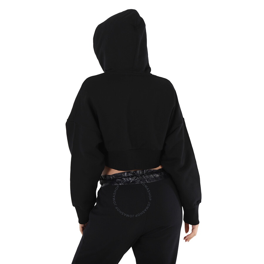 Stella Mccartney Ladies Black Tiger-Print Cropped Hoodie - 3