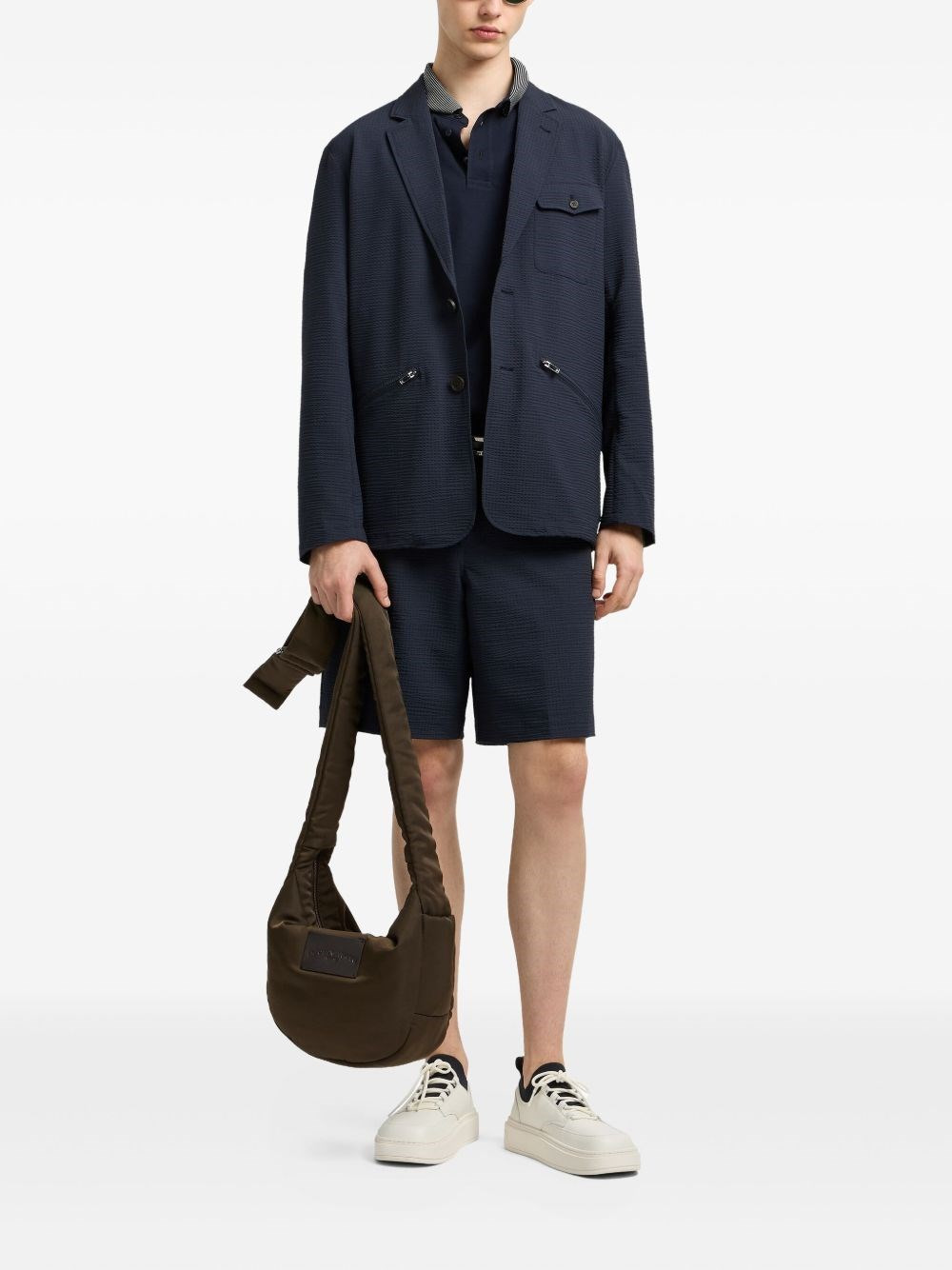 Single-breasted blazer jacket - 3