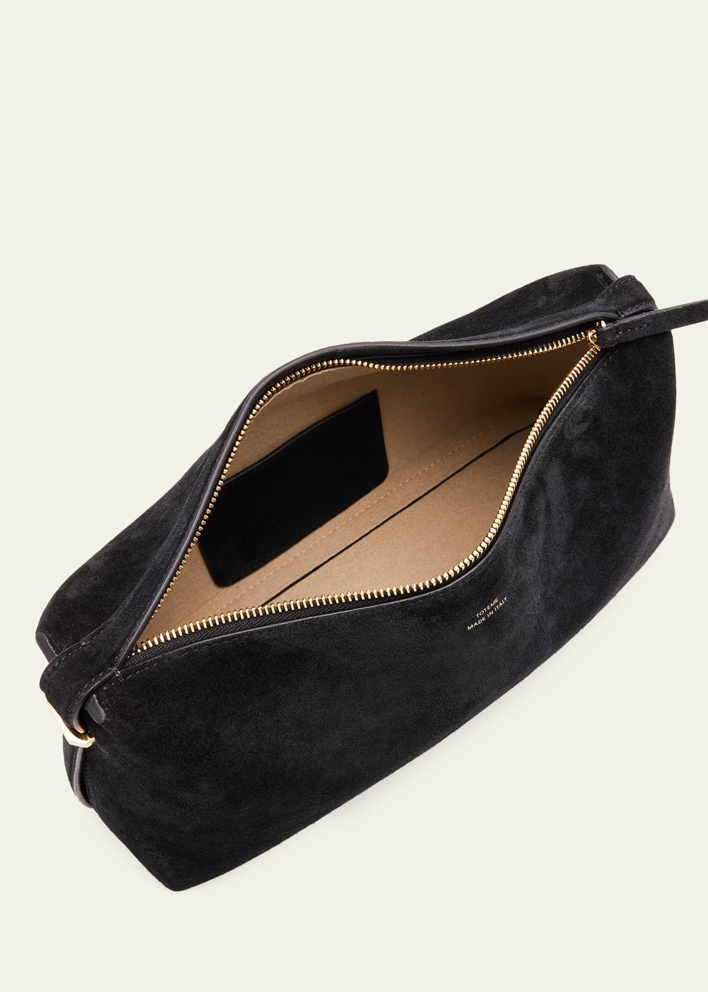Belted Suede Clutch Bag - 4