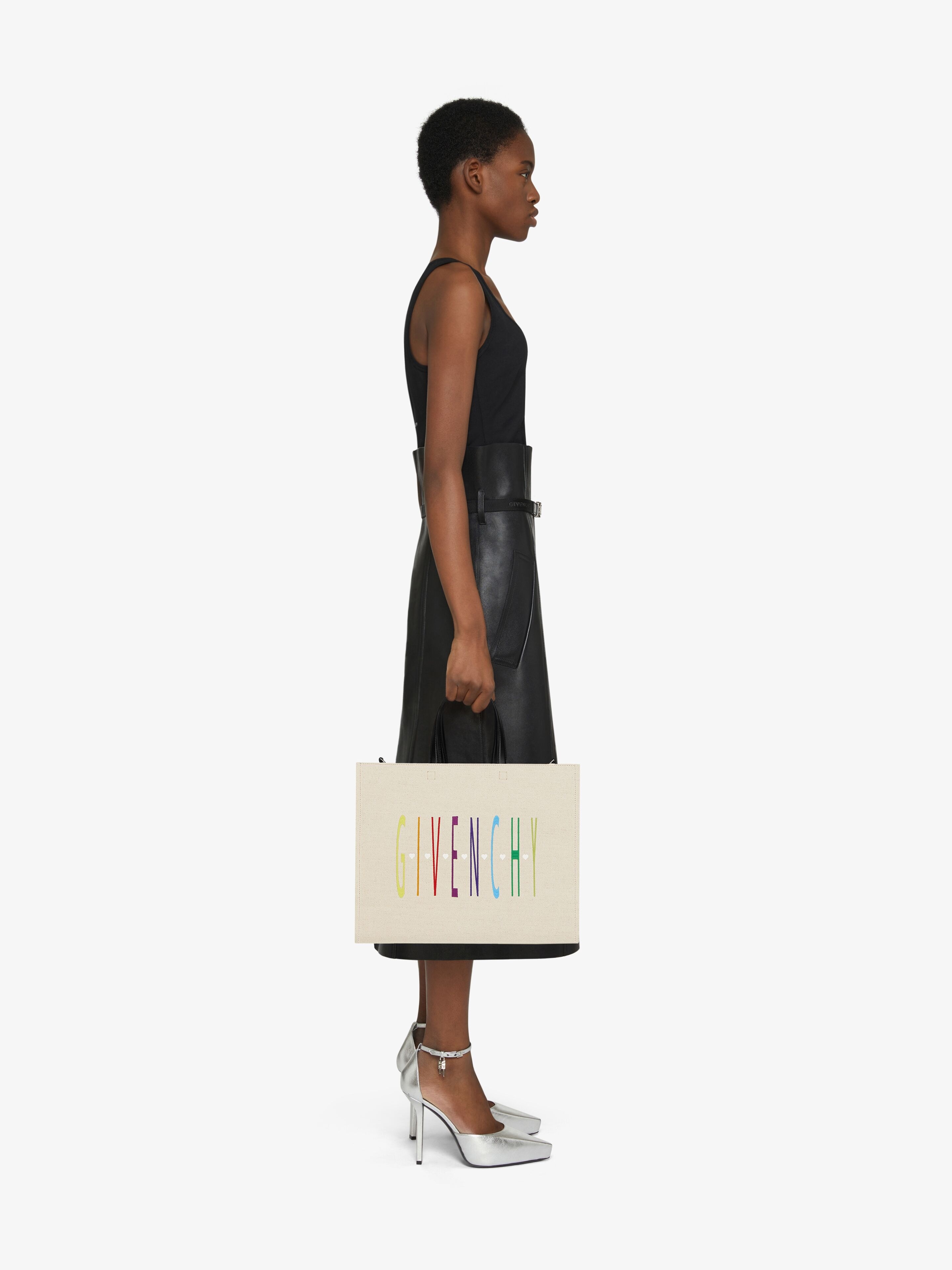 MEDIUM G TOTE OSWALD SHOPPING BAG IN COATED CANVAS - 2