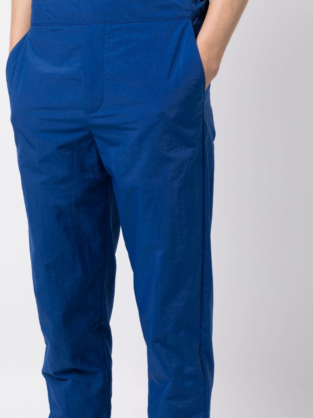 straight-leg cotton trousers - 5