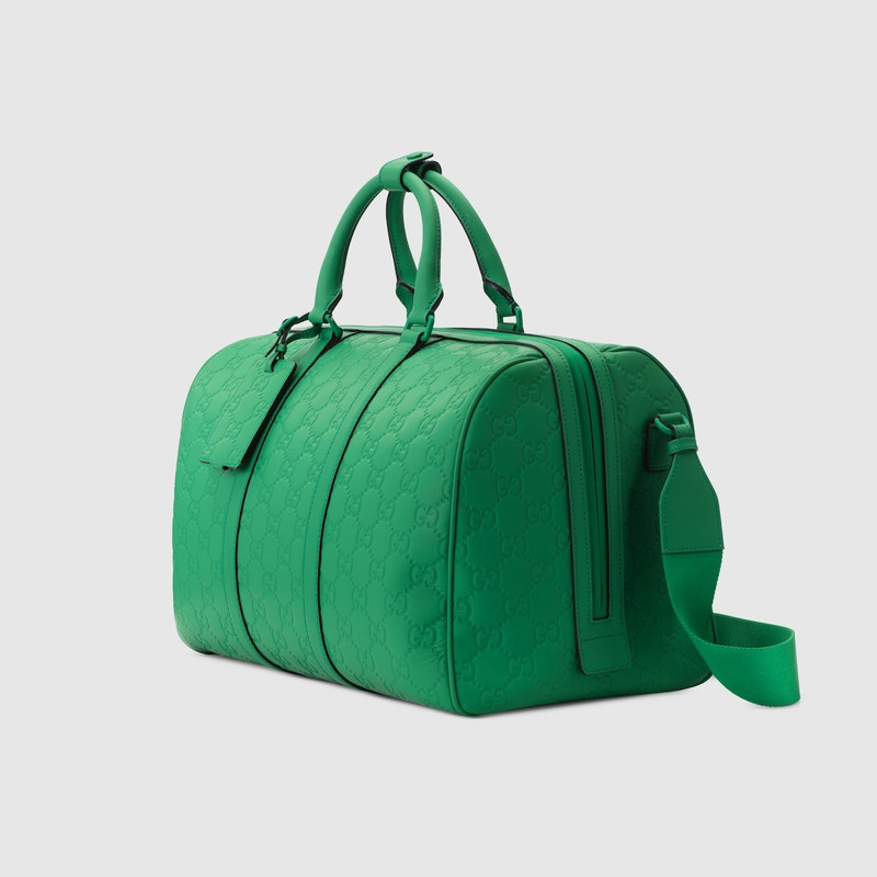 GUCCI GG rubber-effect medium duffle bag outlook