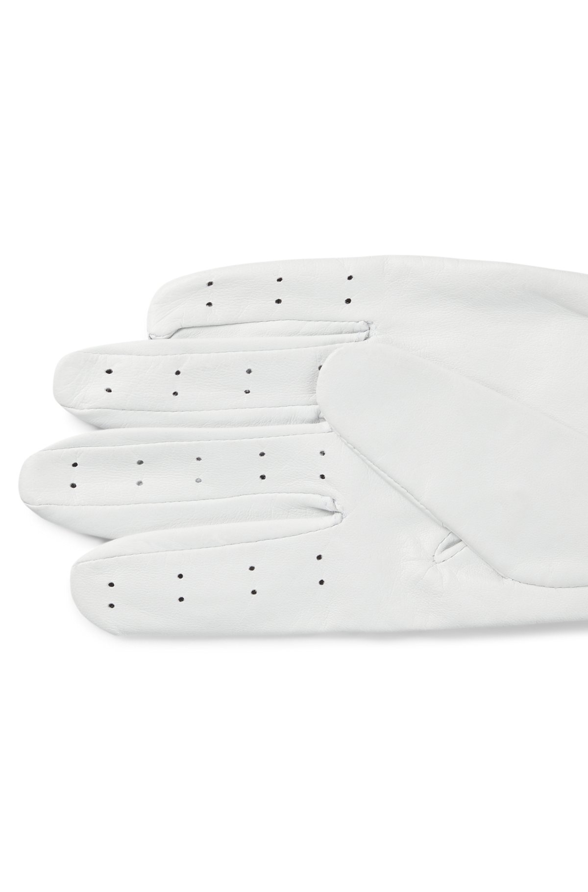 NAPPA-LEATHER GLOVES WITH LASERED DOTS - 2