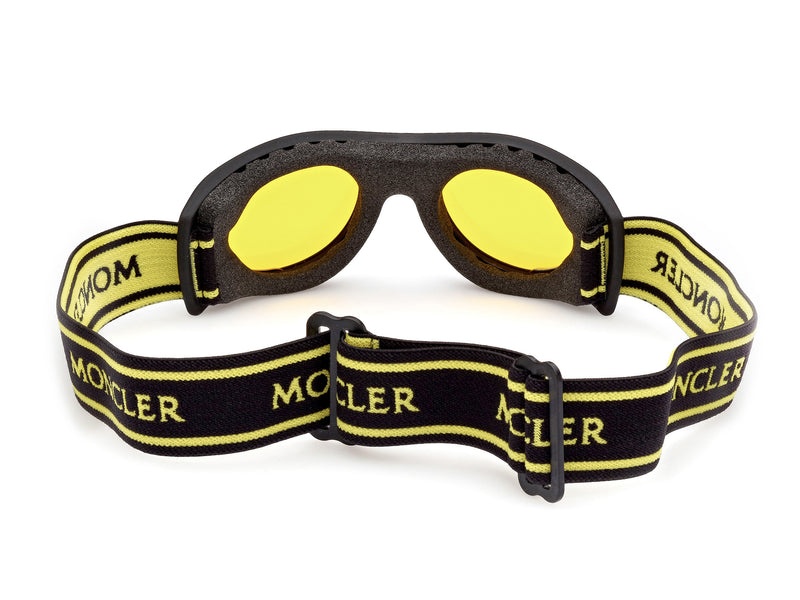 MONCLER Mask Sunglasses Yellow Black - 4