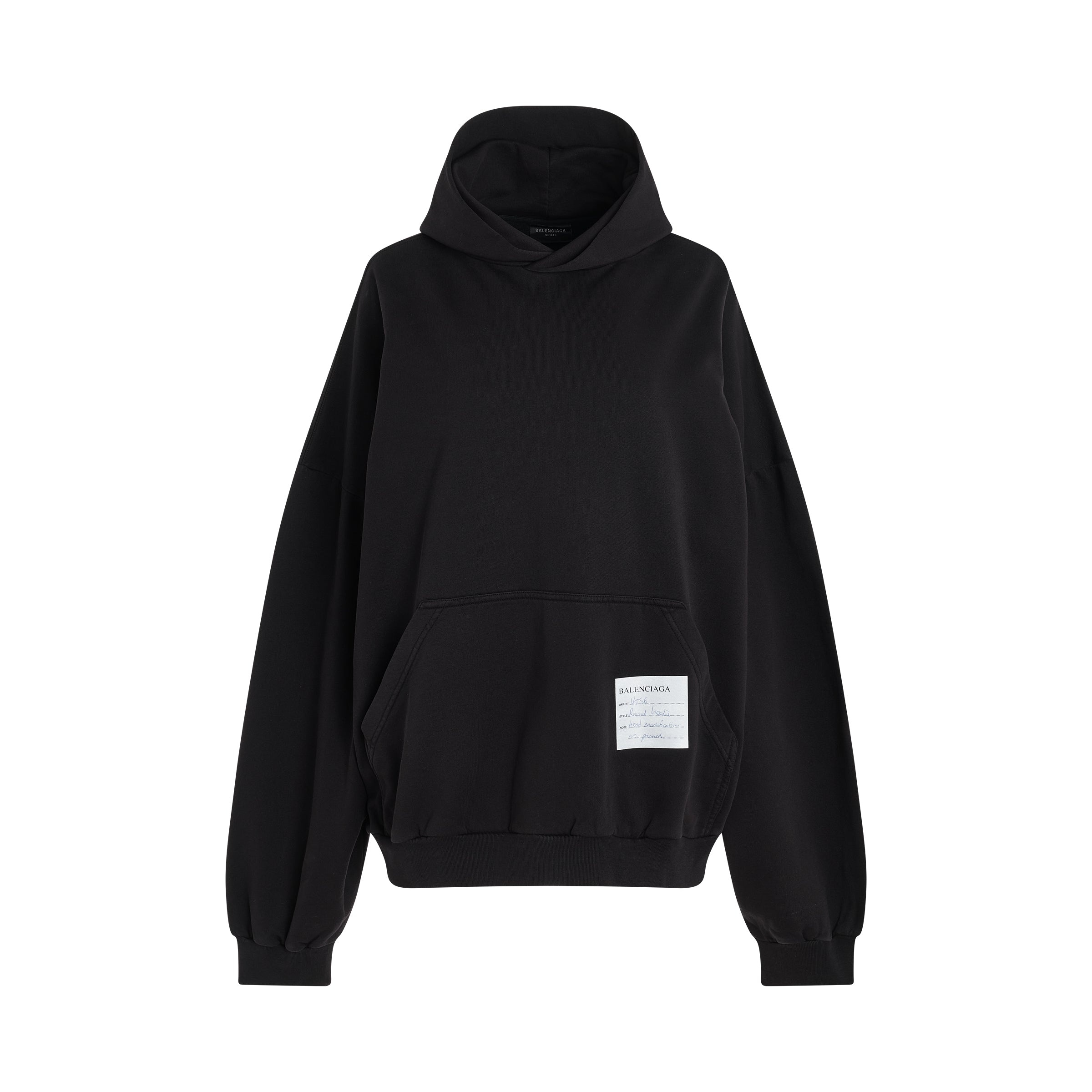 Sample Sticker Round Hoodie in Charcoal - 1