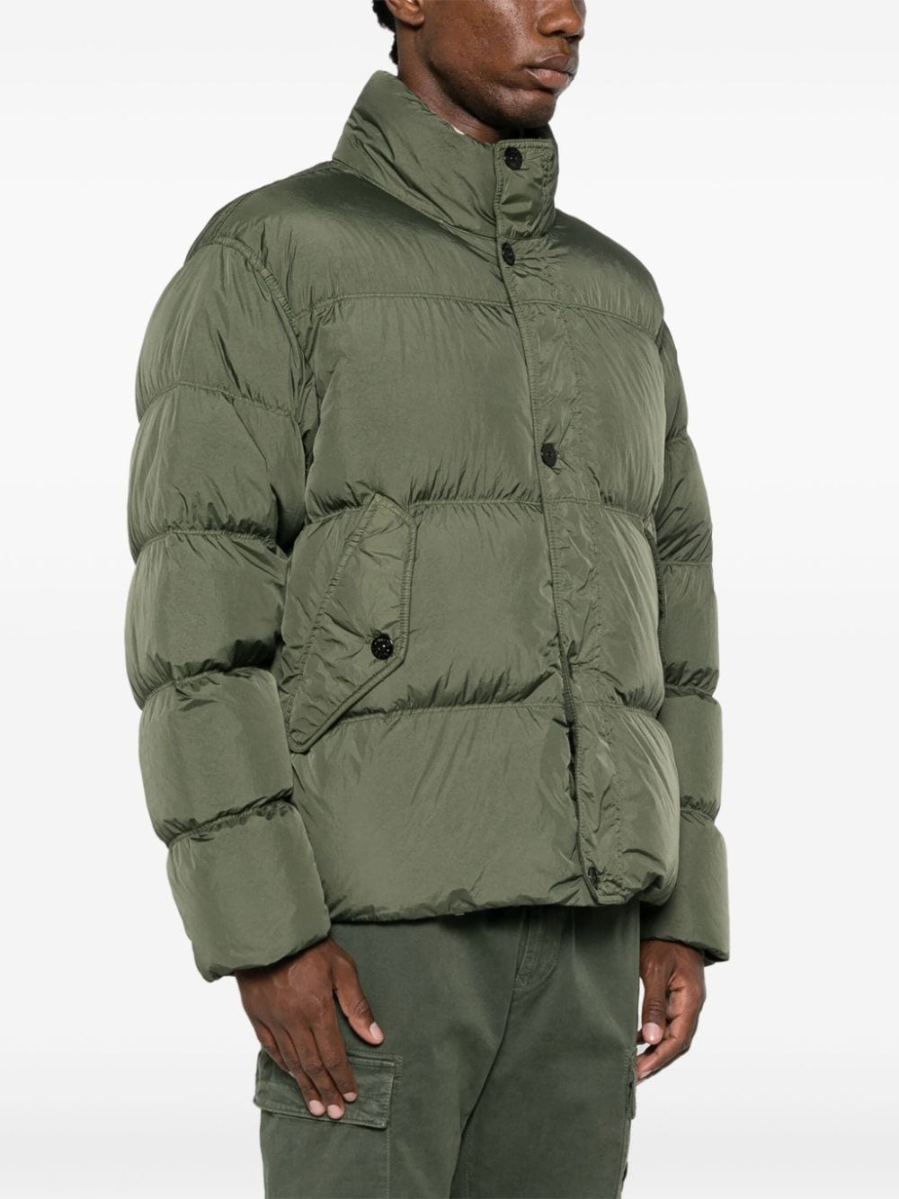 compass-badge puffer jacket - 3