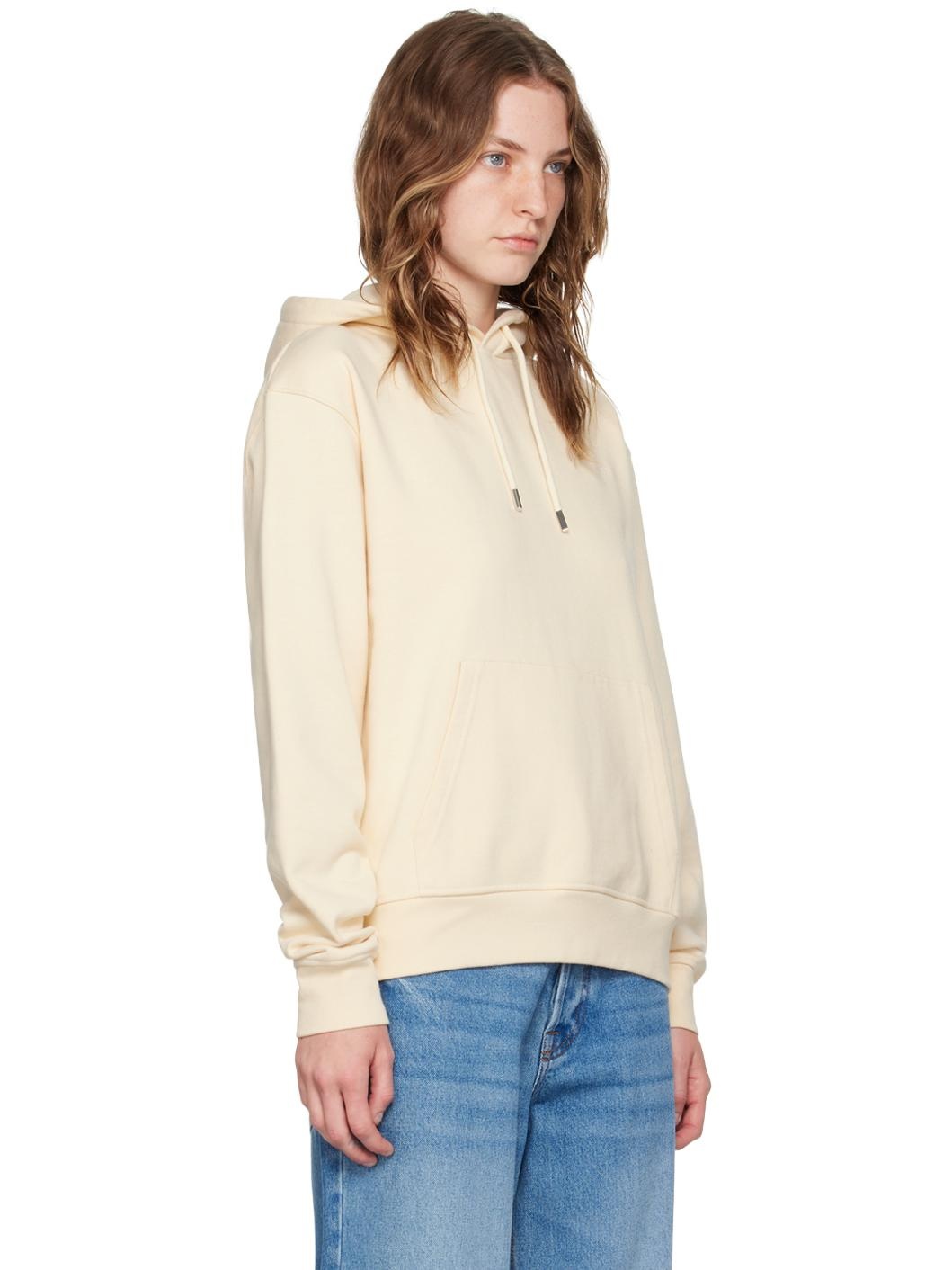 Beige Le Classiques 'Le sweatshirt brodé' Hoodie - 2