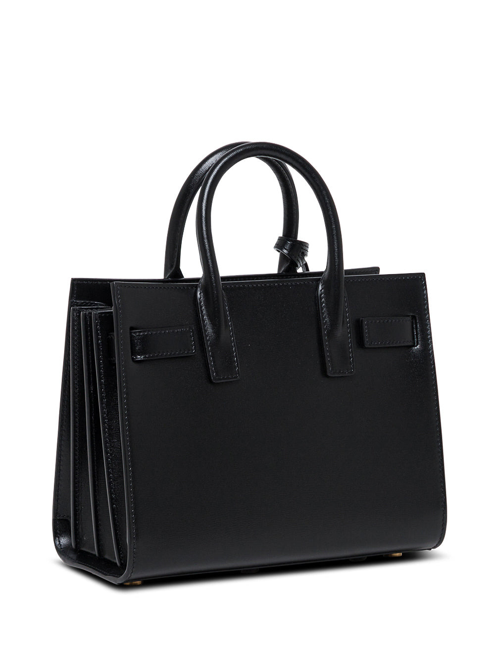 Saint Laurent Women Nano Sac Du Jour Black Leather Handbag - 2