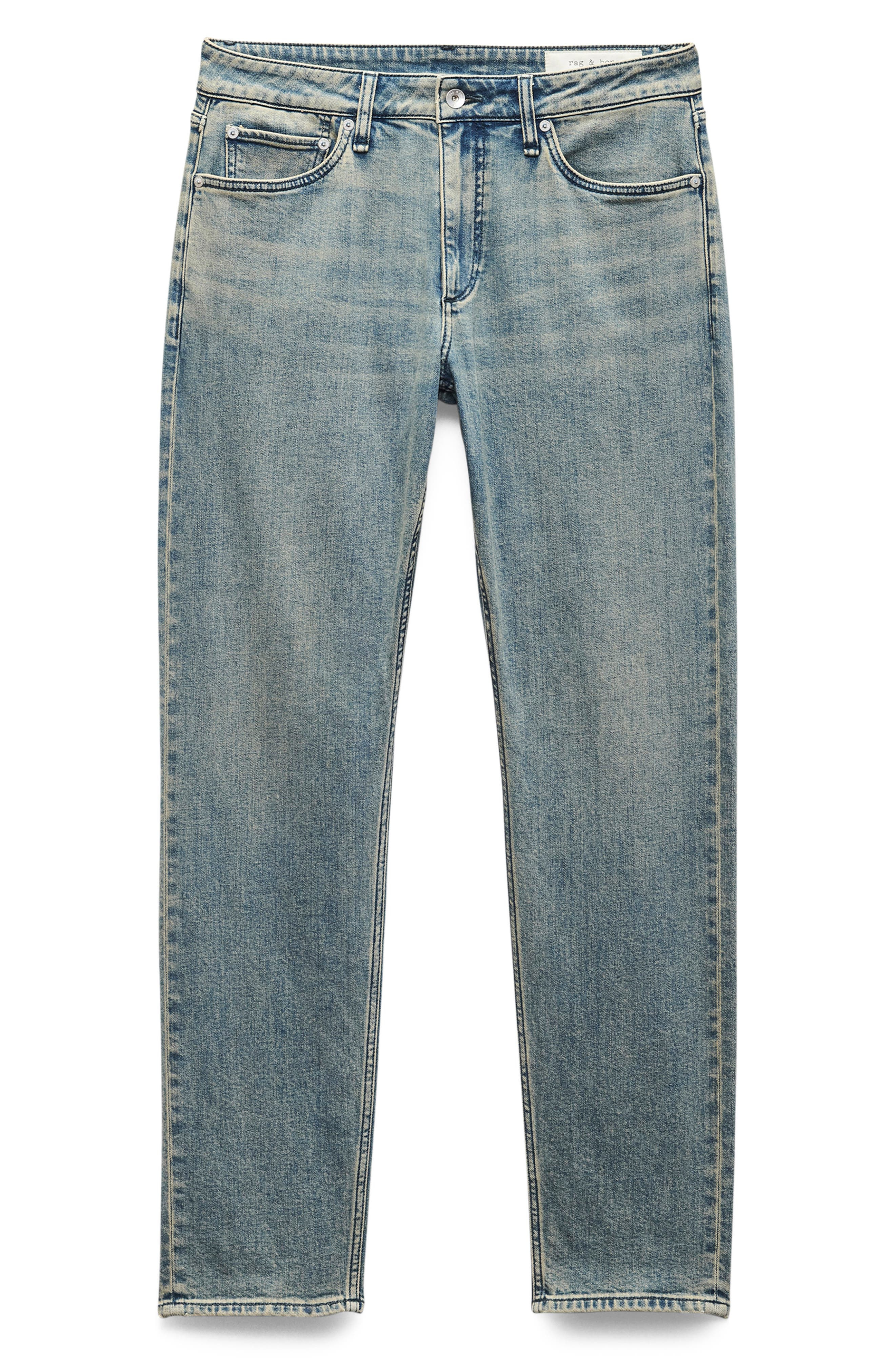 rag & bone Fit 3 Authentic Stretch Infuse Athletic Fit Jeans in Sep Blue at Nordstrom - 4