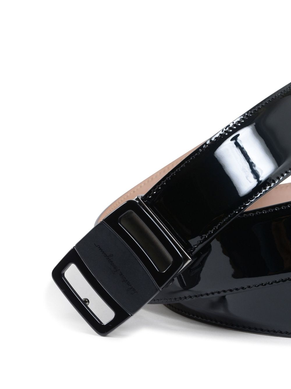 patent leather belt - 2