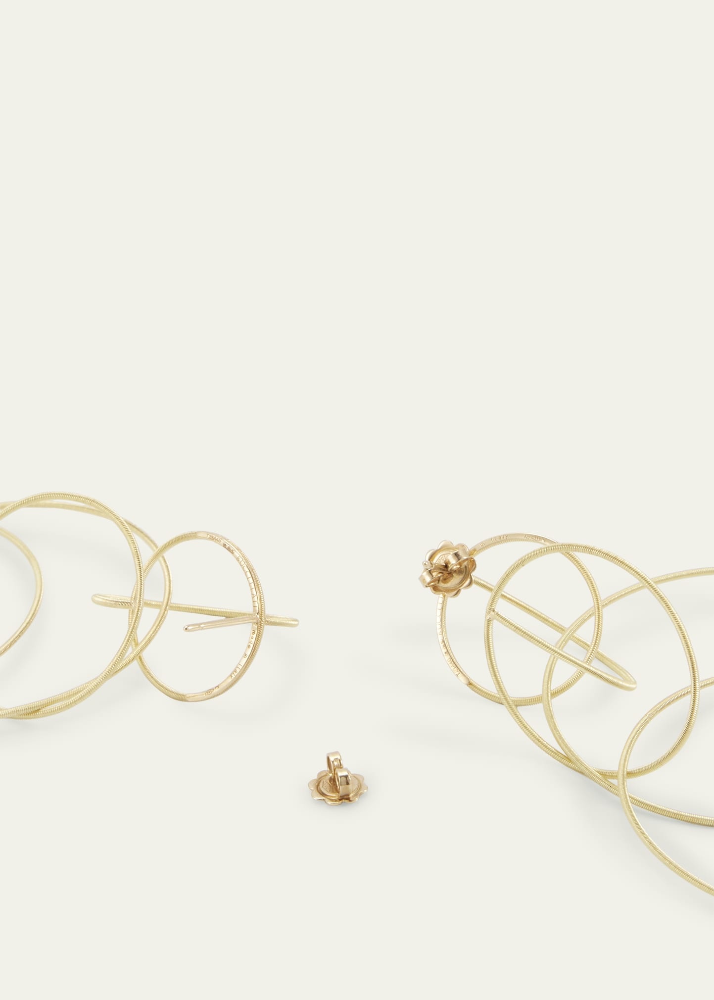 Waikiki 18K Yellow Gold Circle Drop Earrings - 4