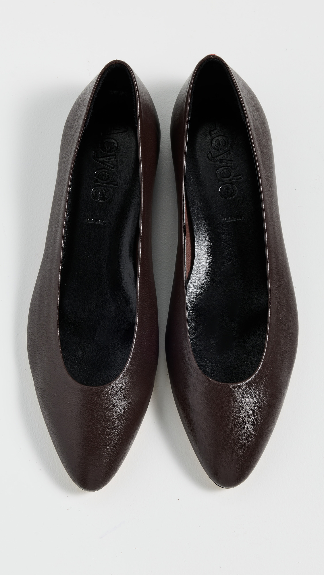 Ellie Nappa Leather Moka Flats - 4