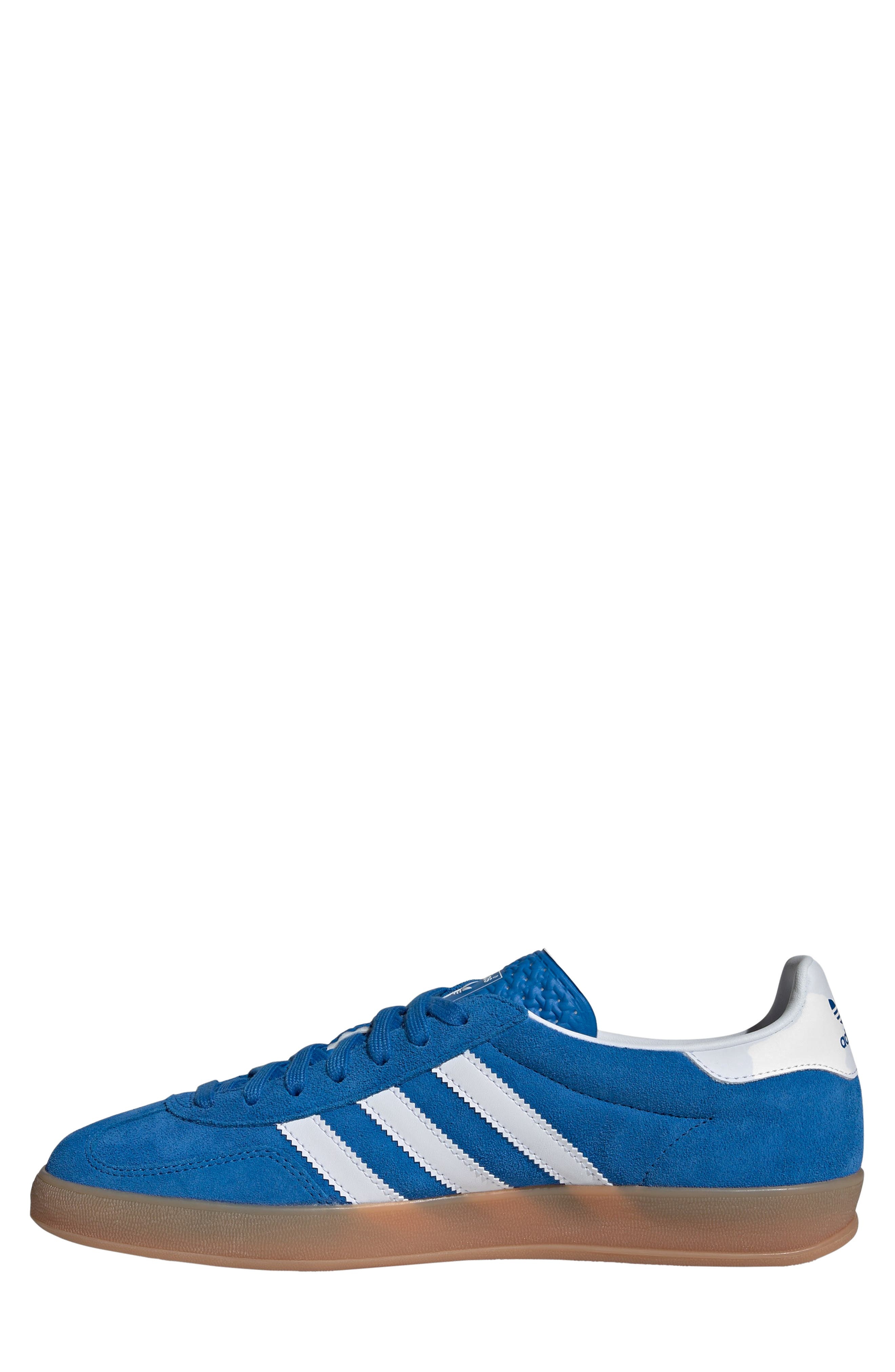 adidas Gazelle Indoor Sneaker in Bluebird/White/Gum at Nordstrom - 6
