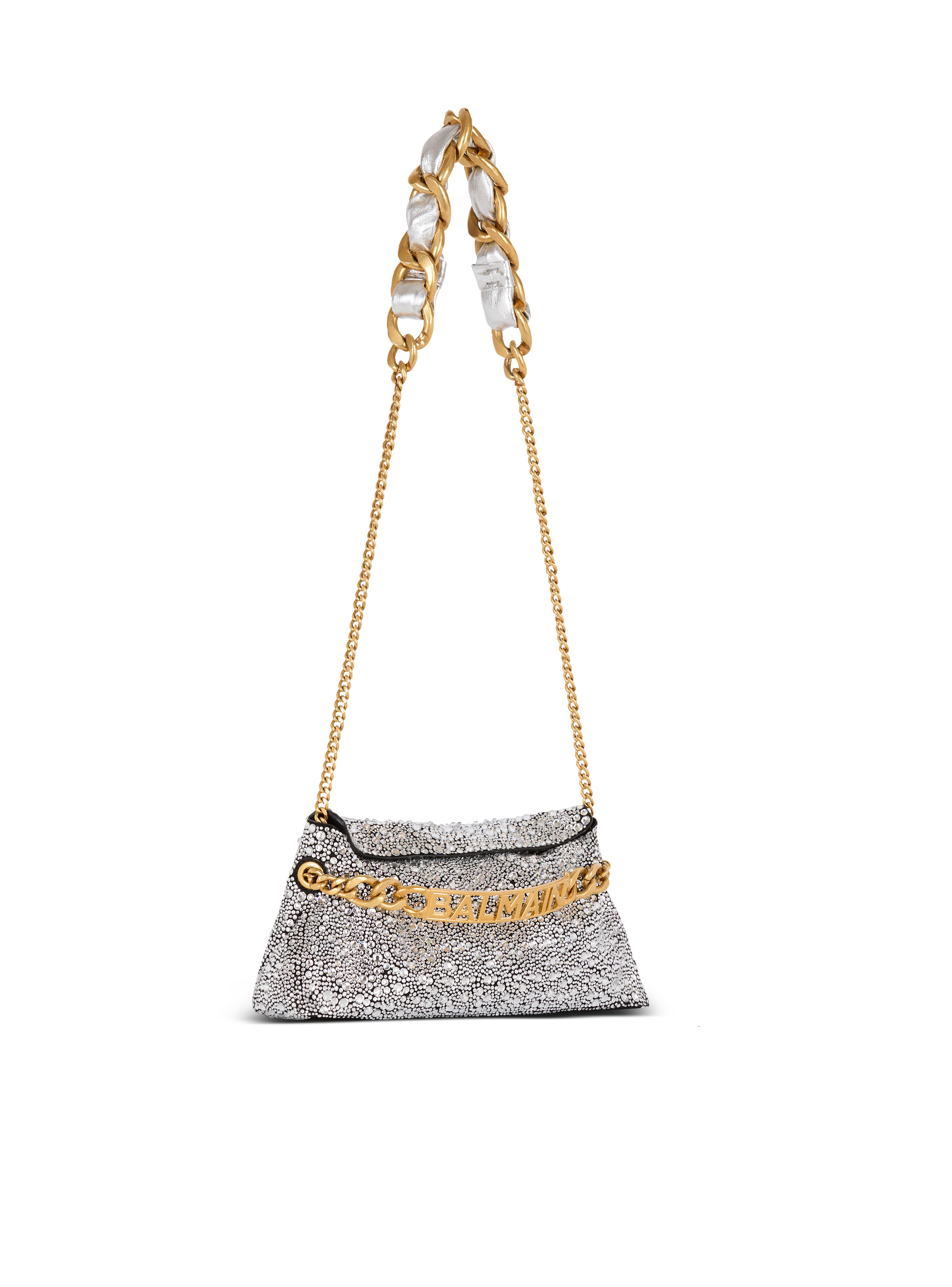 1945 Soft suede and rhinestone clutch - 3
