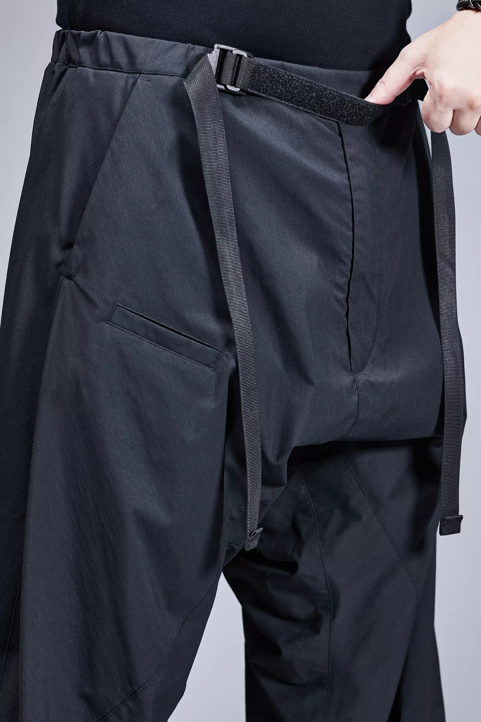 P30BL-E Encapsulated Nylon Ultrawide Drawcord Trouser Black - 18