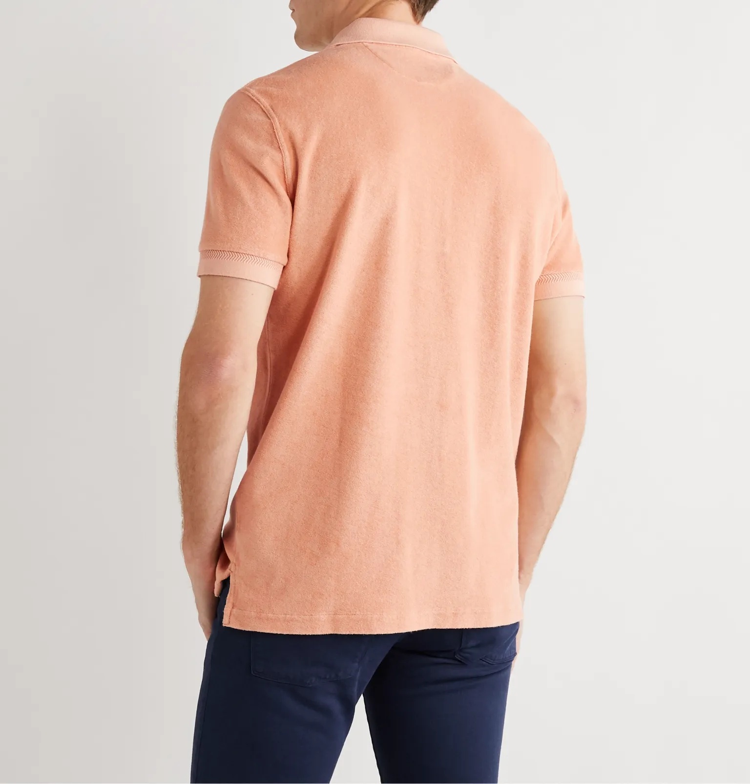 Slim-Fit Cotton-Terry Polo Shirt - 14