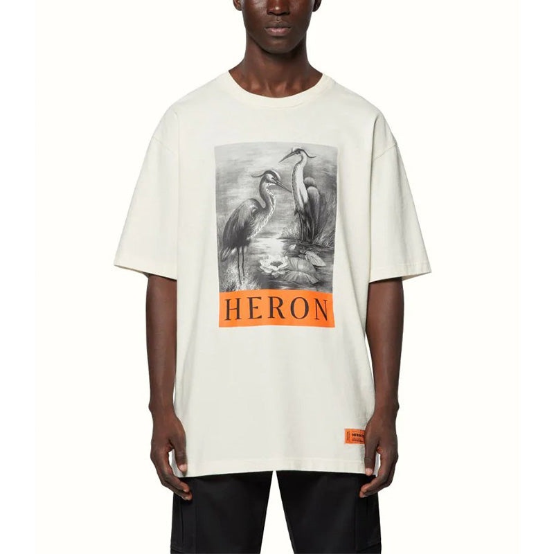 HERON PRESTON Heron T-shirt 'White' HMAA026C99JER0010110 - 3