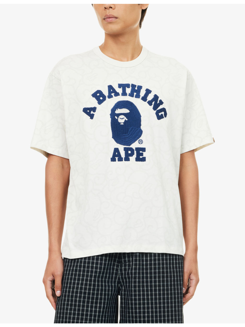 Cloud Camo Brand-Embroidered Cotton-Jersey T-Shirt - 3