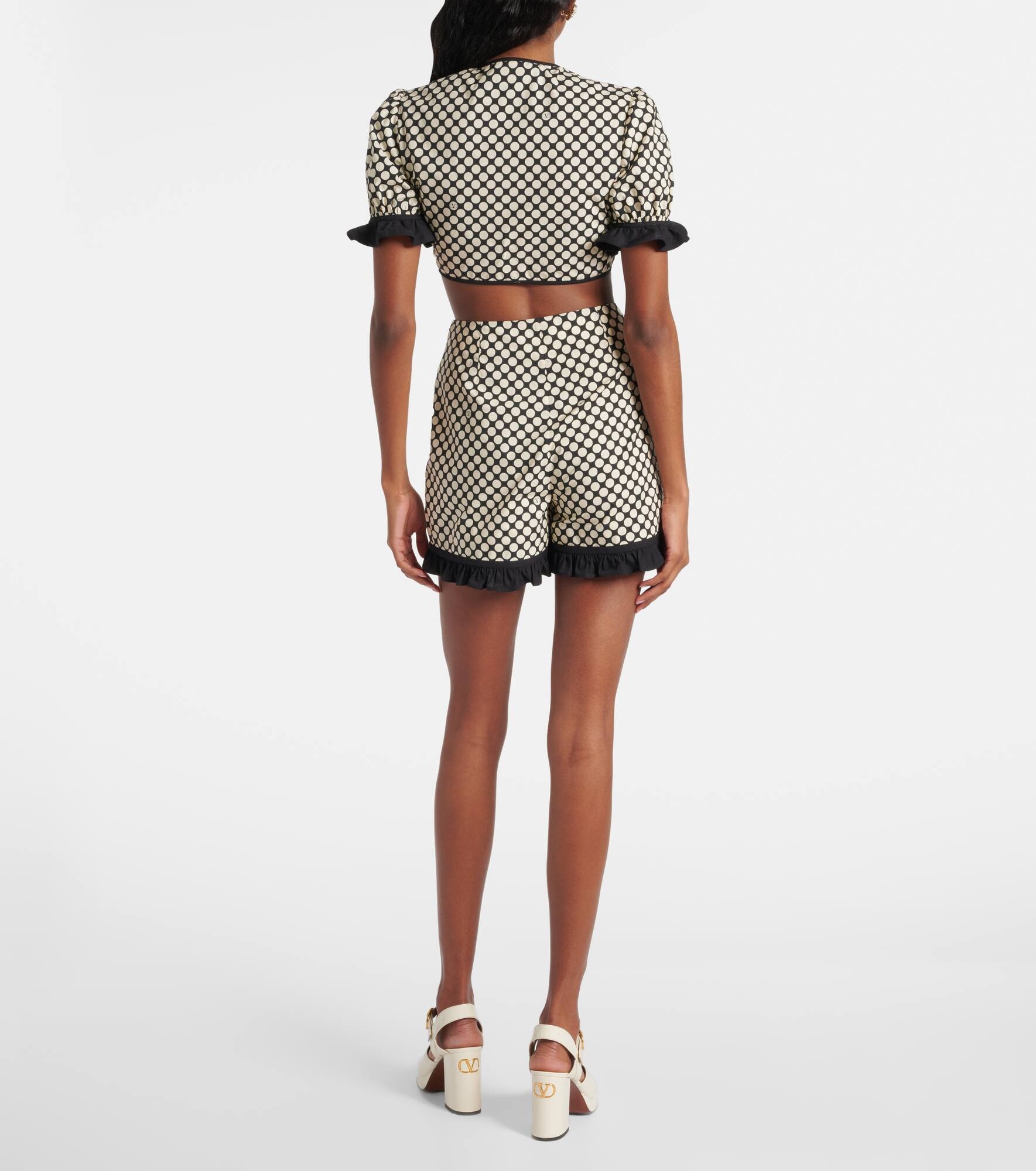 Plus De Pois cotton poplin crop top - 3