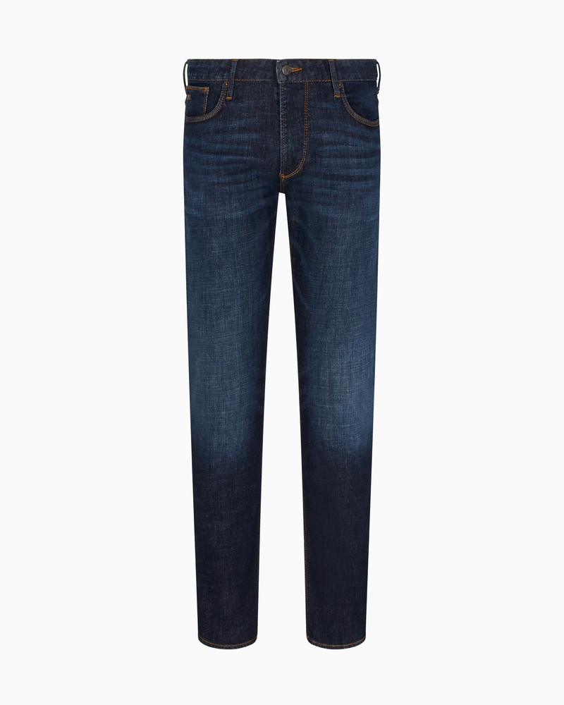 J06 SLIM-FIT, WASHED DENIM JEANS 1