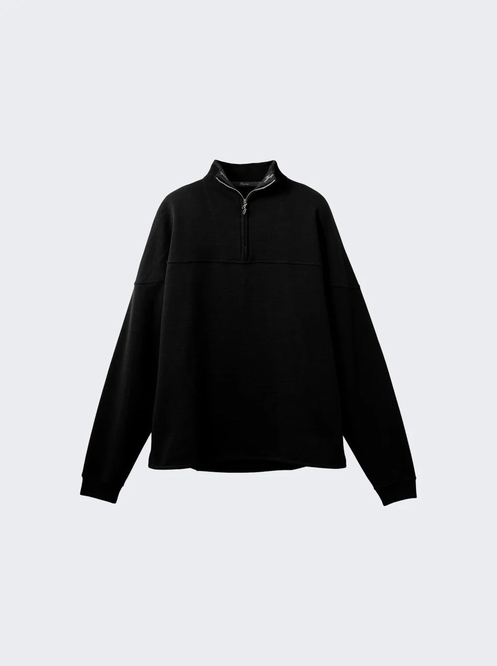 The Rond Carre Zipped Sweatshirt Black - 1