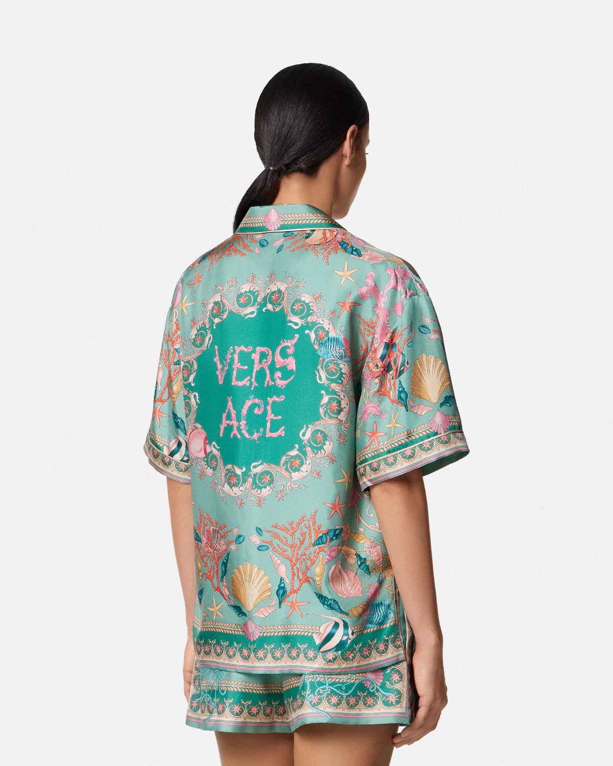 Underwater Barocco Silk Shirt - 5