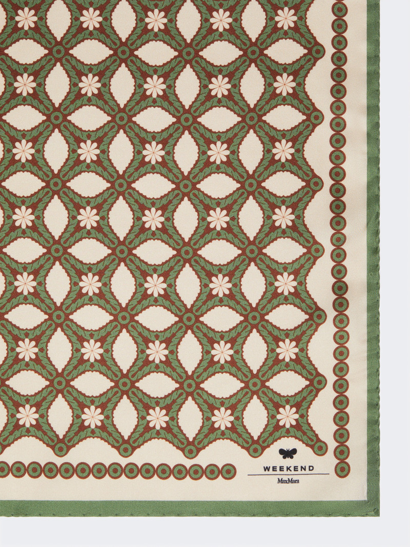 WEEKEND Max Mara ONESTONEW Printed silk twill scarf outlook