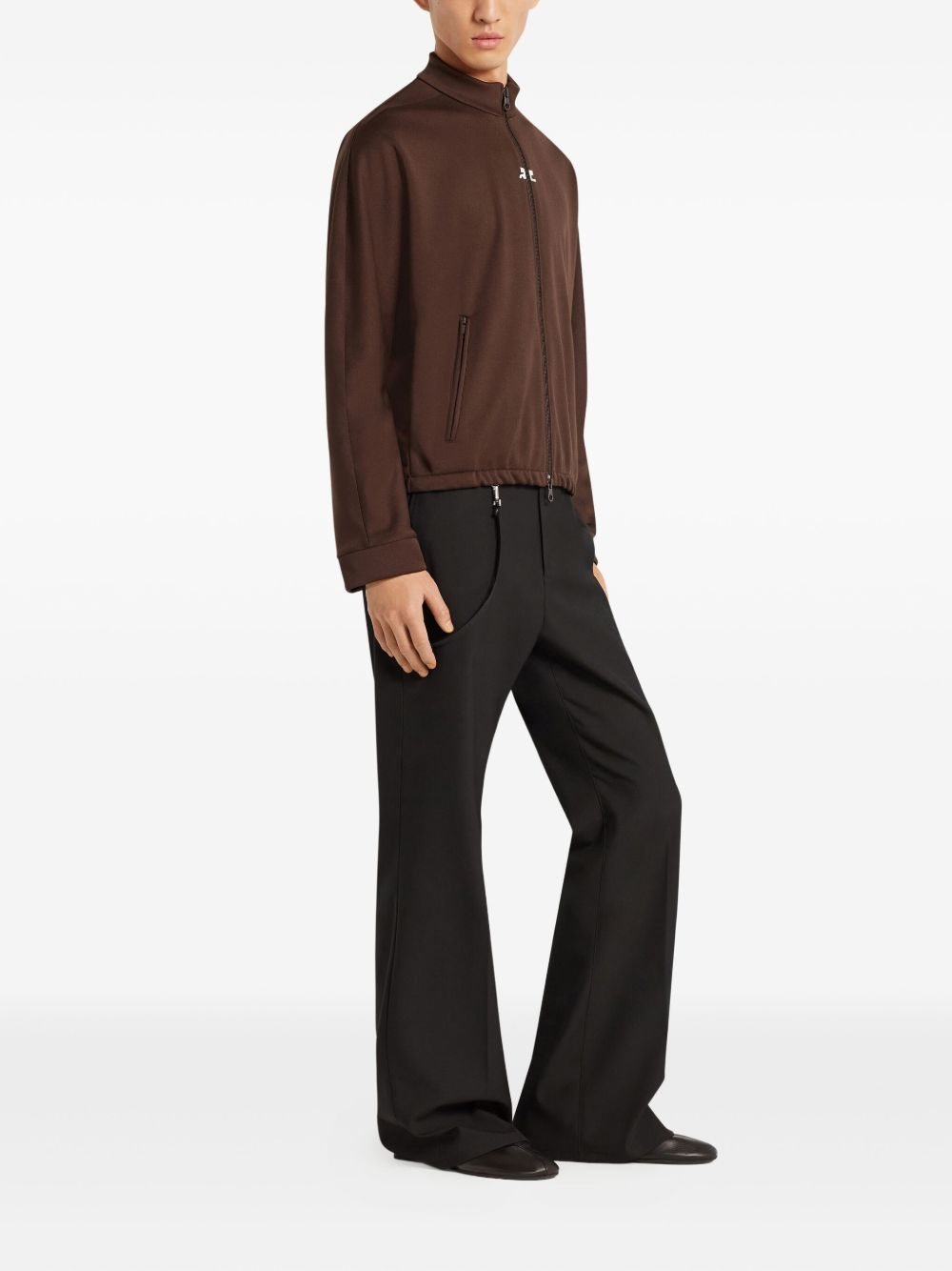 zip-up track jacket - 3