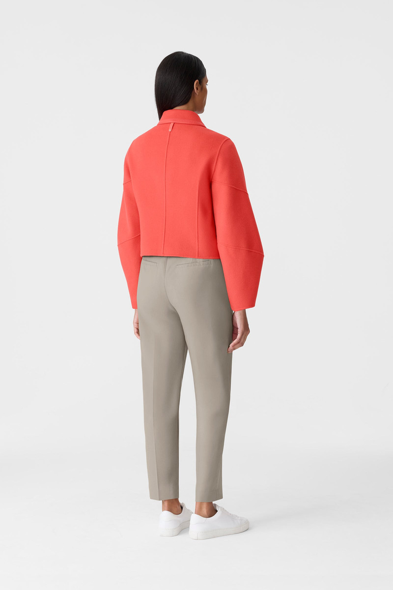 SOLANA-Z Double-Face Wool balloon sleeved short jacket 4
