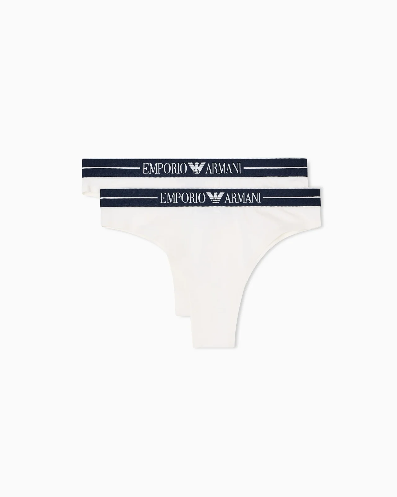 TWO-PACK OF ASV ORGANIC-COTTON BRAZILIAN BRIEFS WITH LOGO WAISTBAND - 1