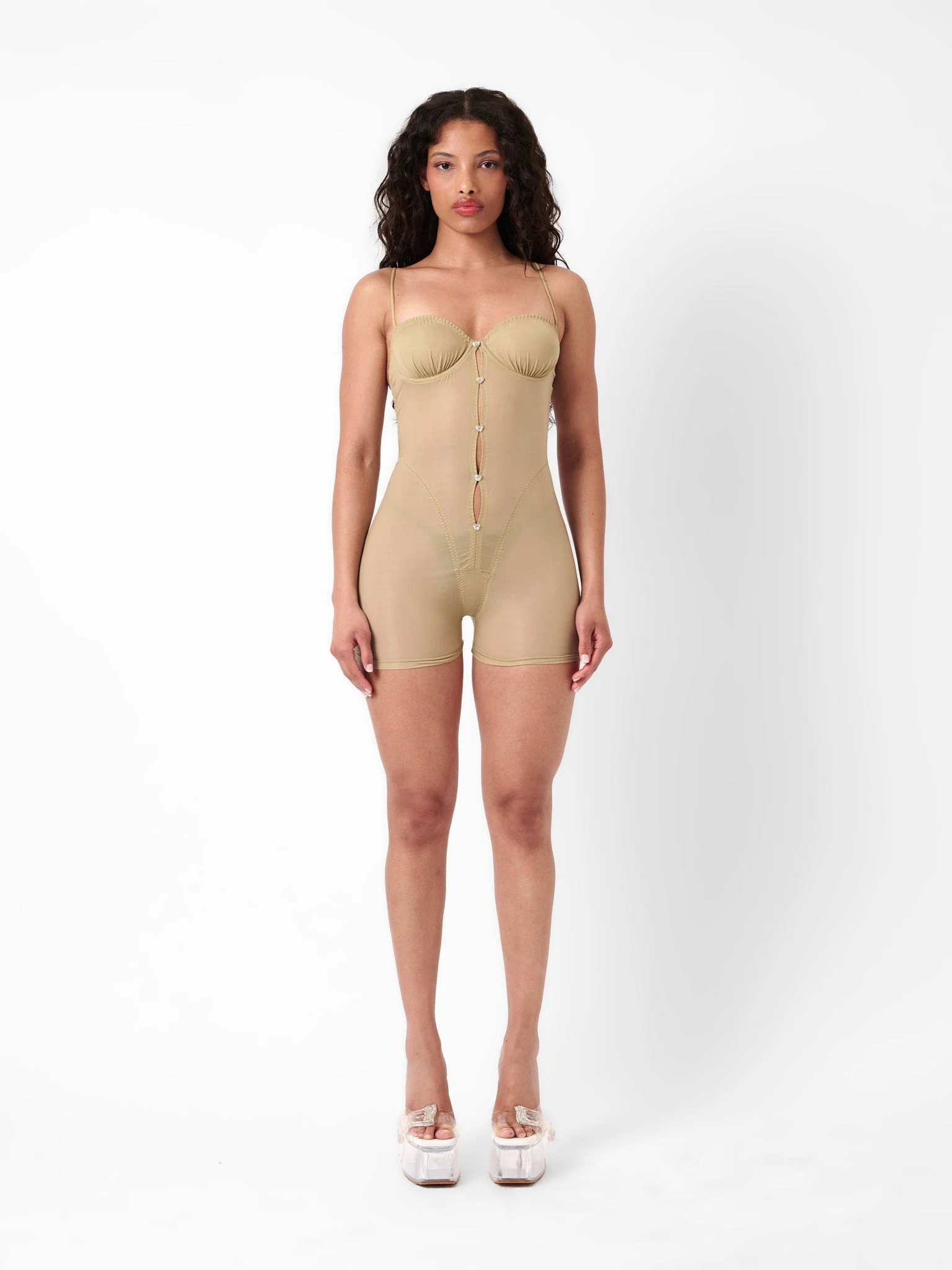 GOLDIE PLAYSUIT TAUPE - 1