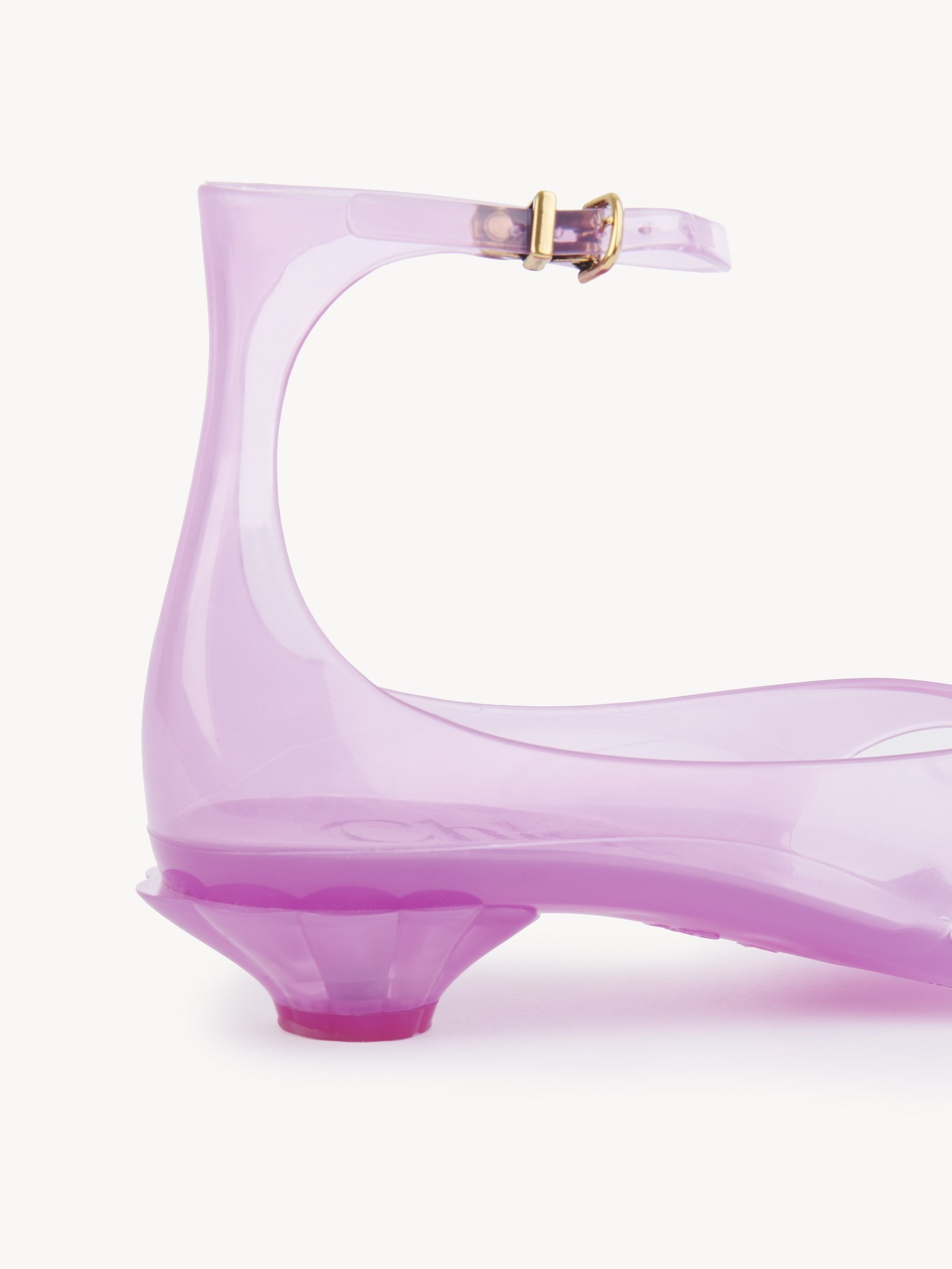 CHLOÉ JELLY HEELED SANDAL - 6