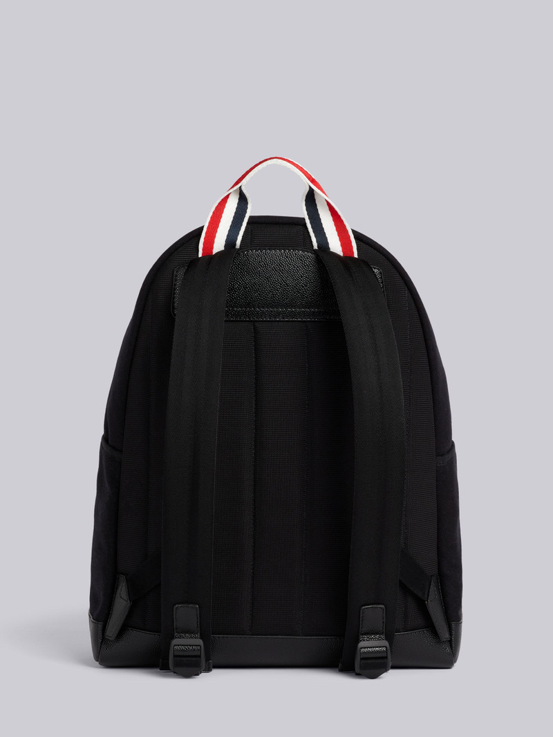 Black Double Face Melton 4-Bar Easy Backpack 4