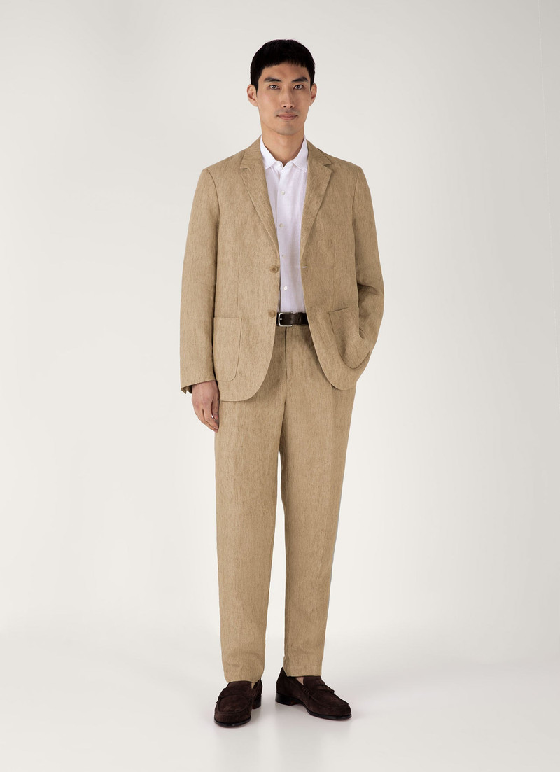 Sunspel Pleated Linen Trouser outlook