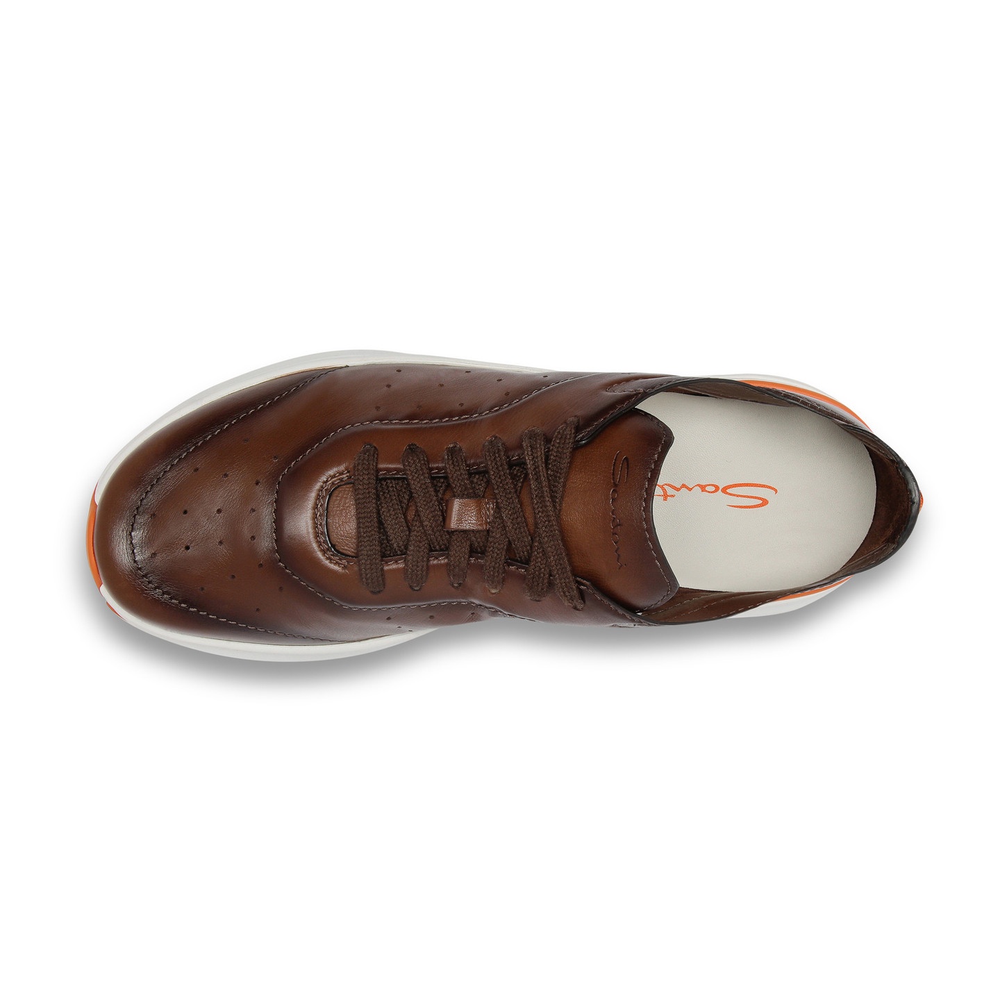 Men's light brown leather Bounce sneaker - 5