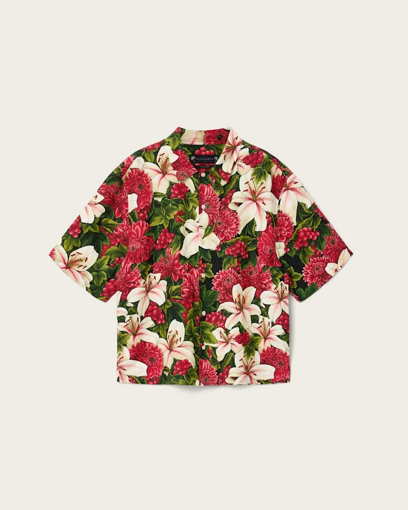 HOKKAIDO SHORT SLEEVE LINEN BLEND SHIRT - 1