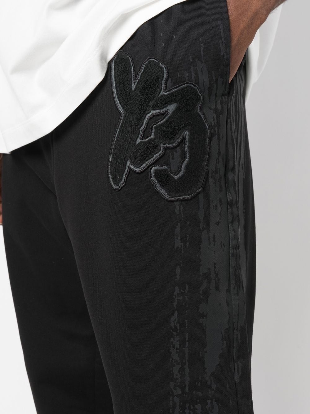 appliqué logo track trousers - 5