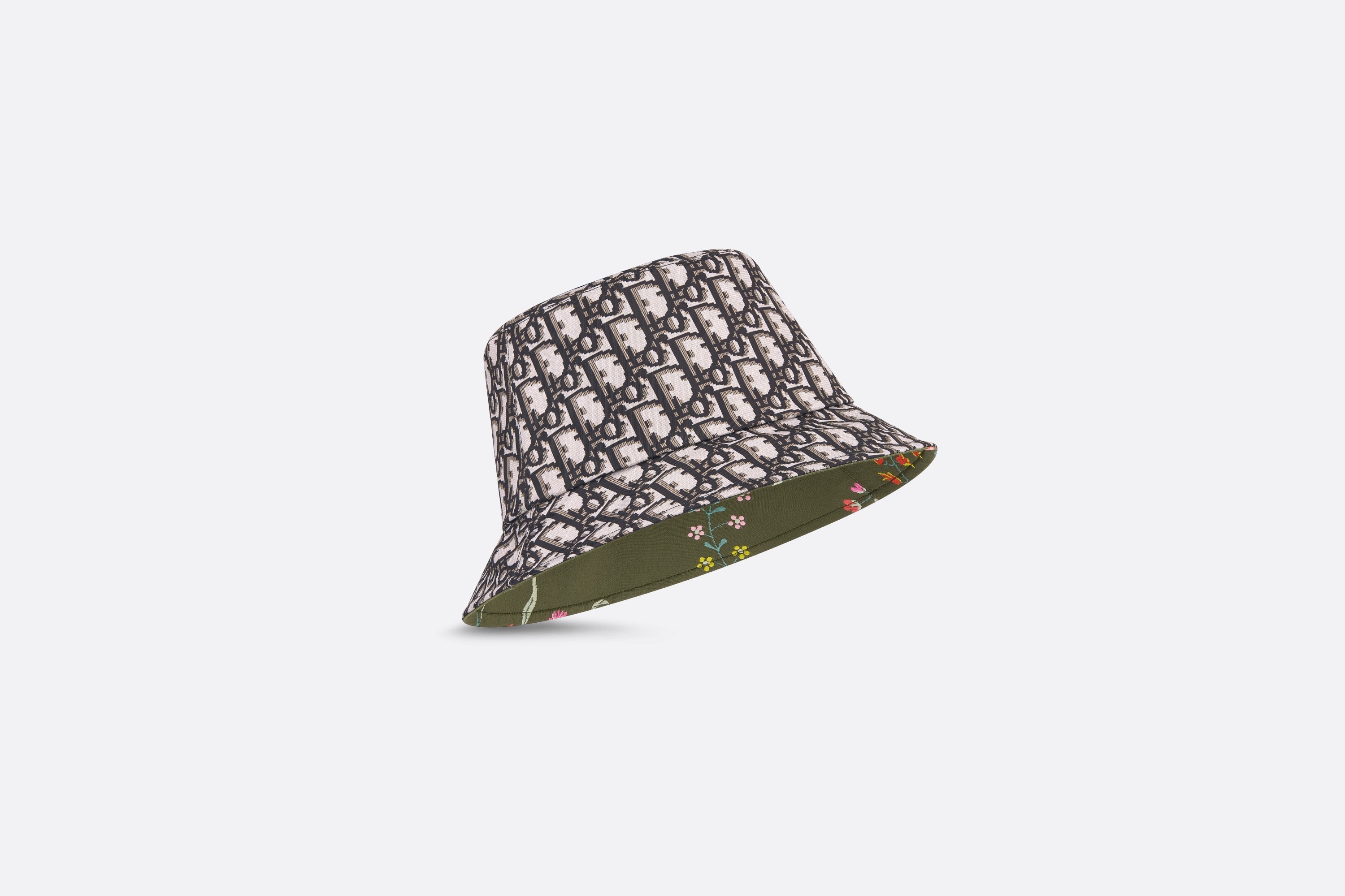Teddy-D Dior Petites Fleurs Reversible Small Brim Bucket Hat - 9