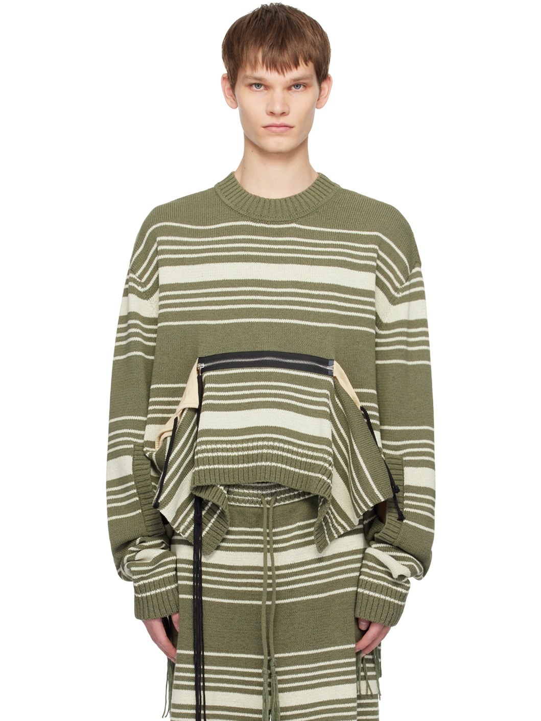 SSENSE Exclusive Green Sweater - 1