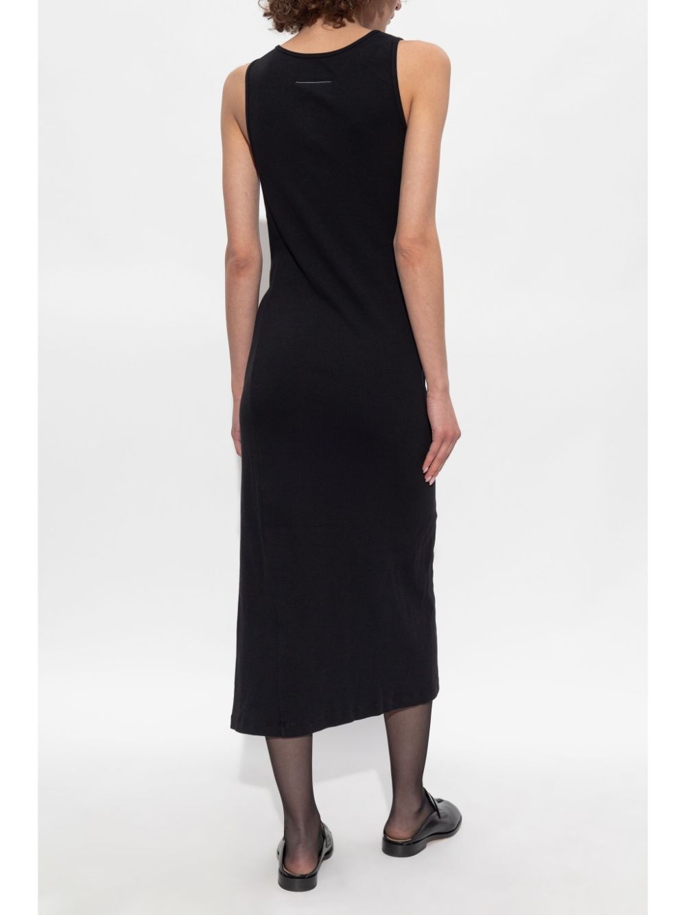 overlapping-panel midi dress - 4