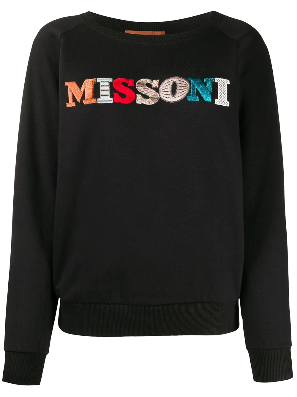 embroidered logo sweatshirt - 1