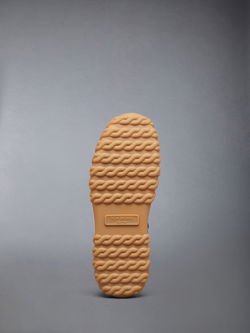 Donegal Tweed Cable Knit Sole Letterman Trainer 6