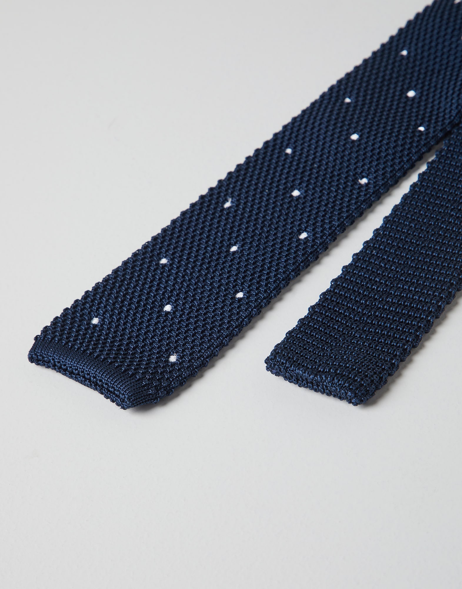 Spotted silk knit tie - 2