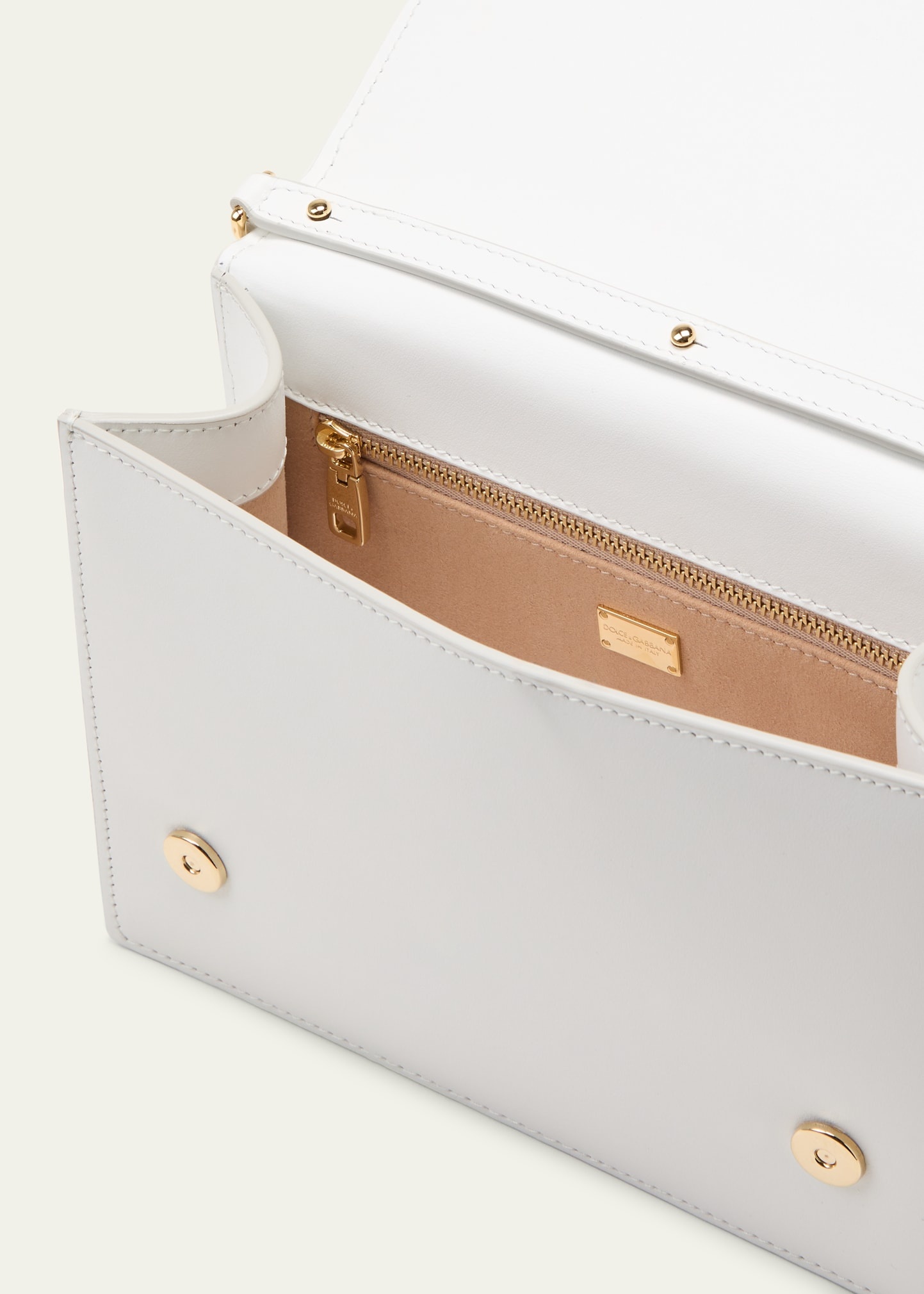 DG Logo Flap Leather Shoulder Bag - 4