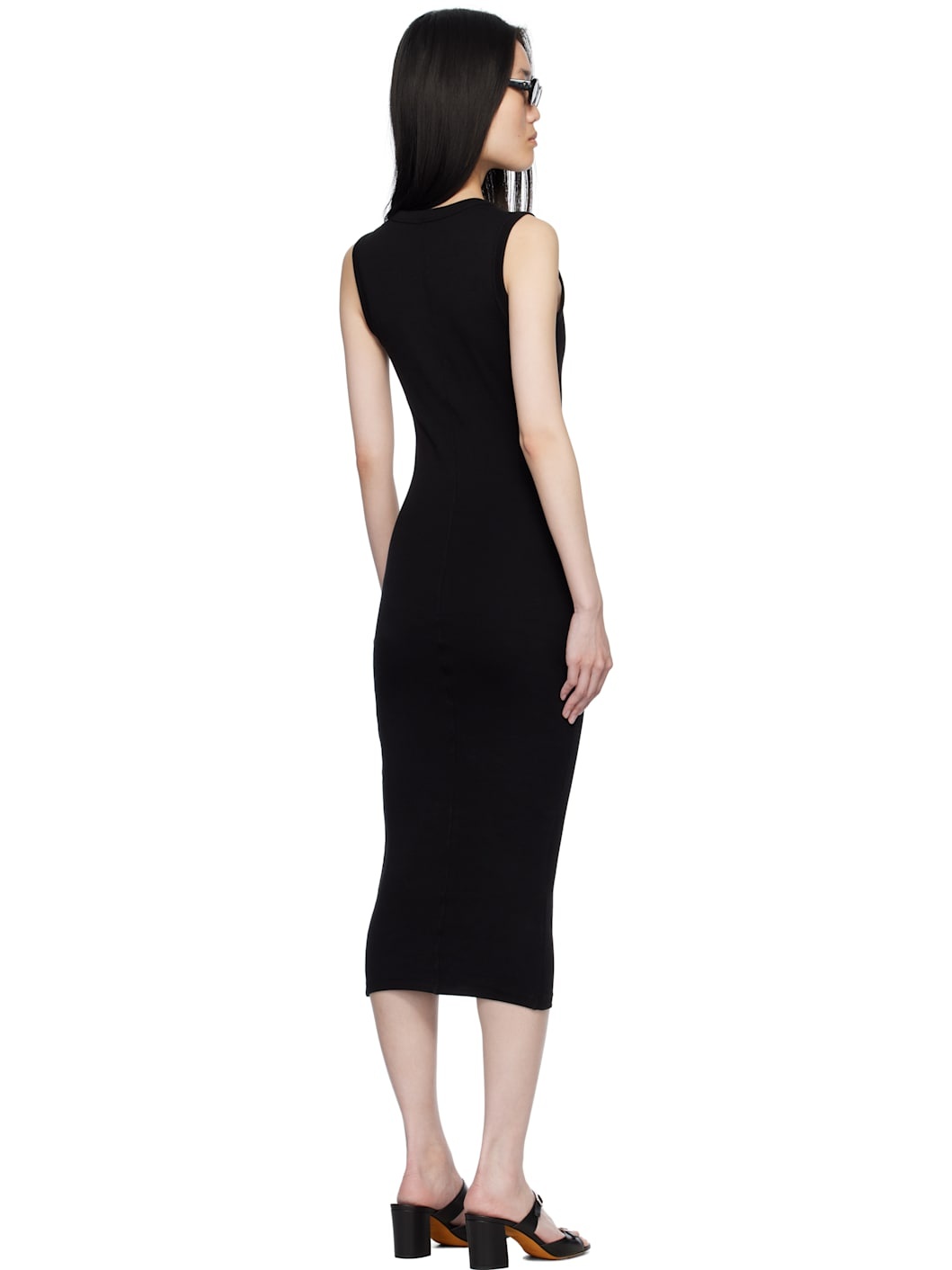 Black Dewi Midi Dress - 3